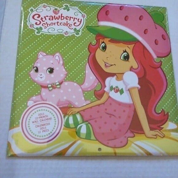 Other - 2015 STRAWBERRY SHORTCAKE 12-MONTH WALL CALENDAR-SEALED-NEW-2015-VTG.